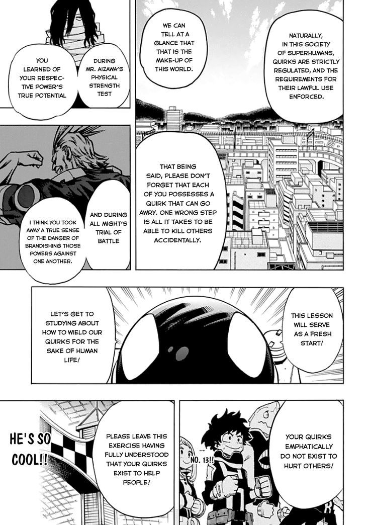 My Hero Academia, chapter 13