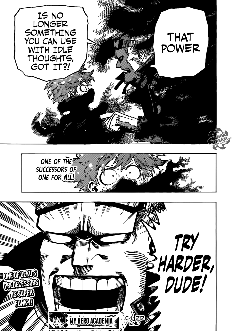 My Hero Academia, chapter 212