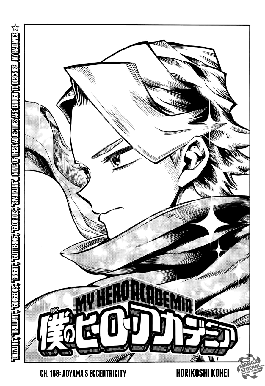 My Hero Academia, chapter 168