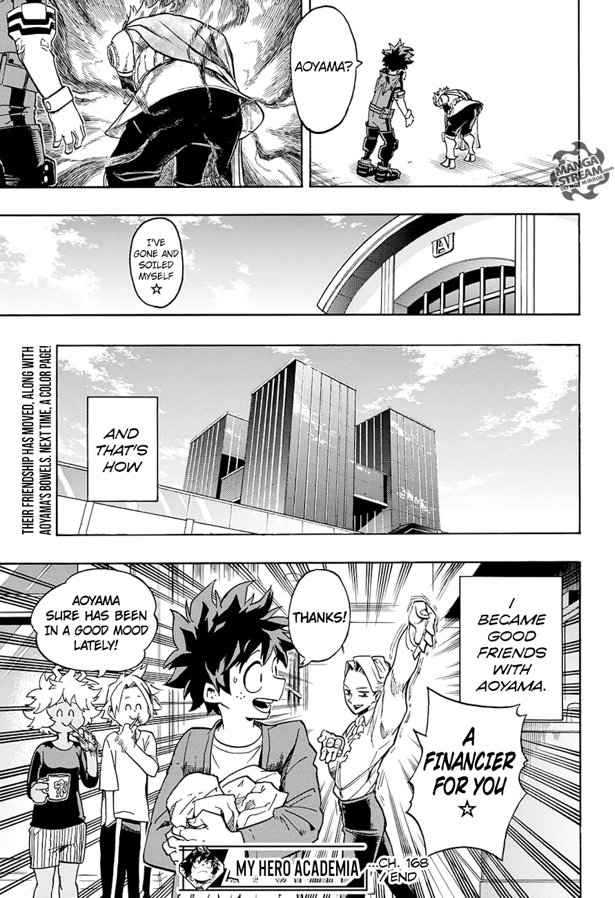 My Hero Academia, chapter 168