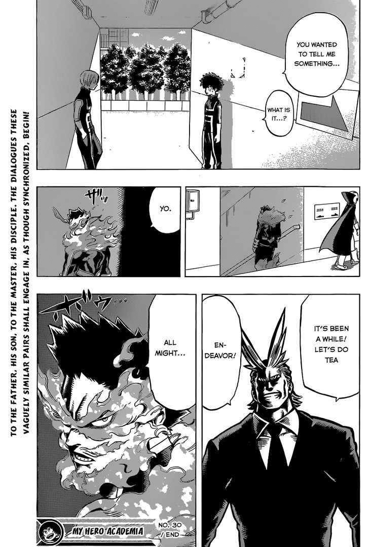 My Hero Academia, chapter 30