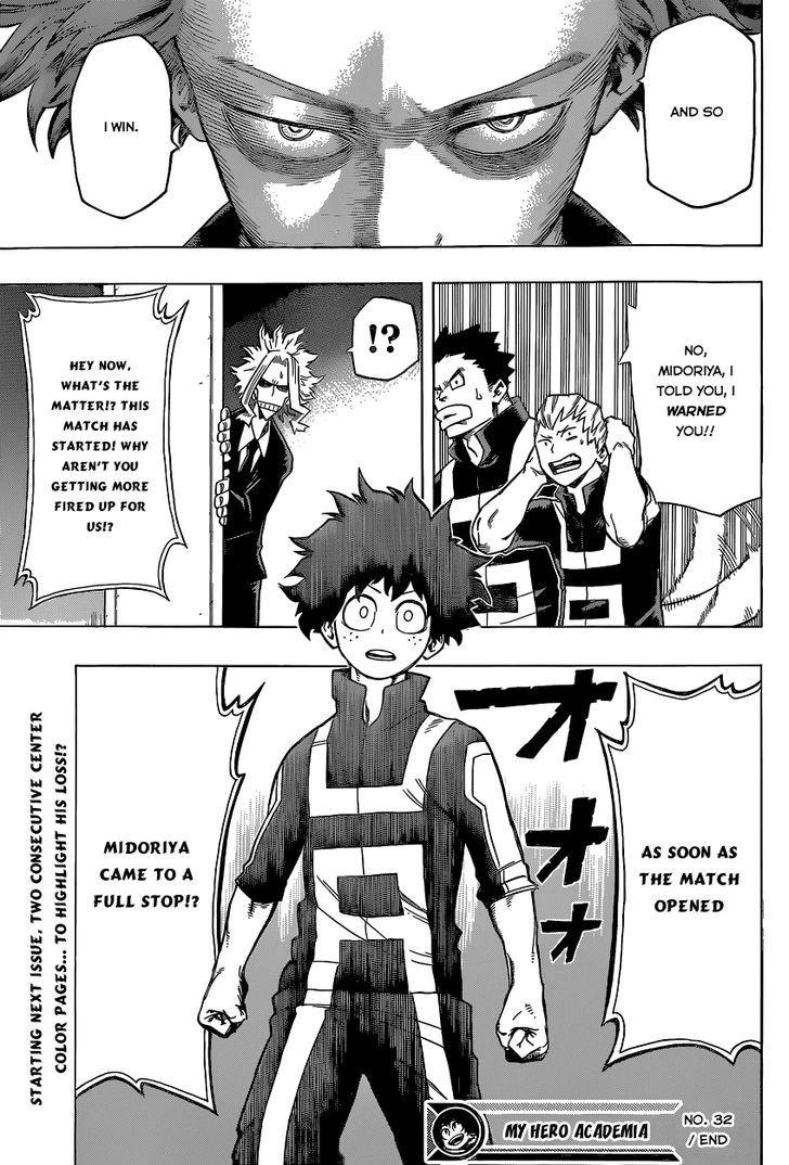 My Hero Academia, chapter 32