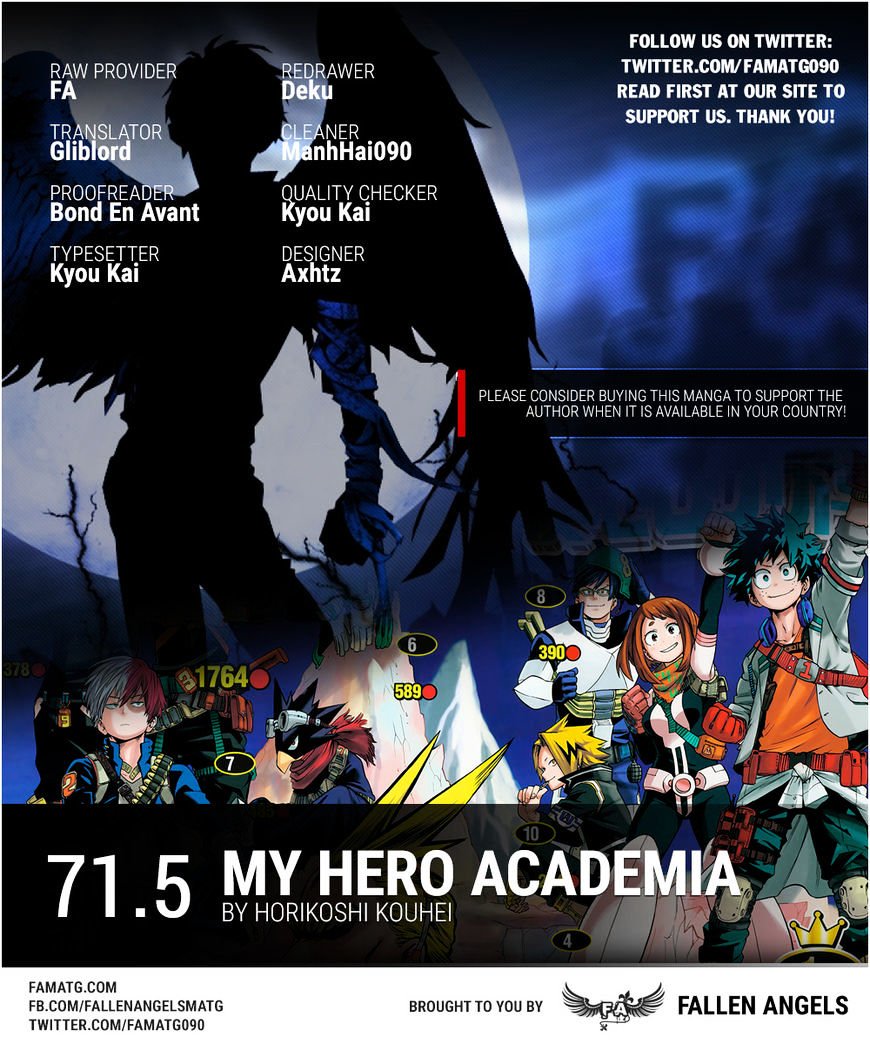 My Hero Academia, chapter 71.5