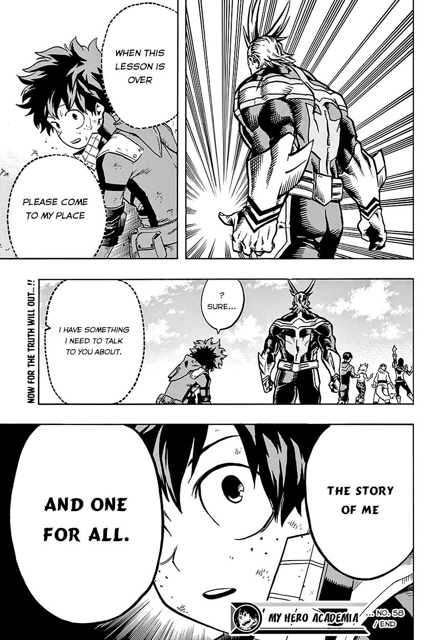 My Hero Academia, chapter 58