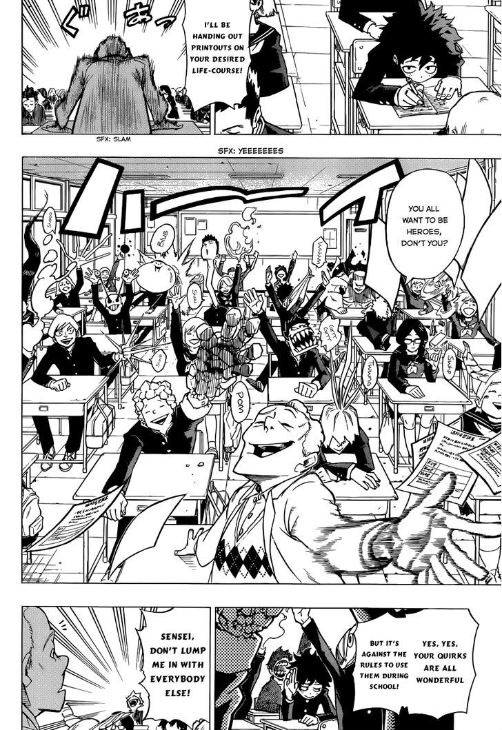 My Hero Academia, chapter 1