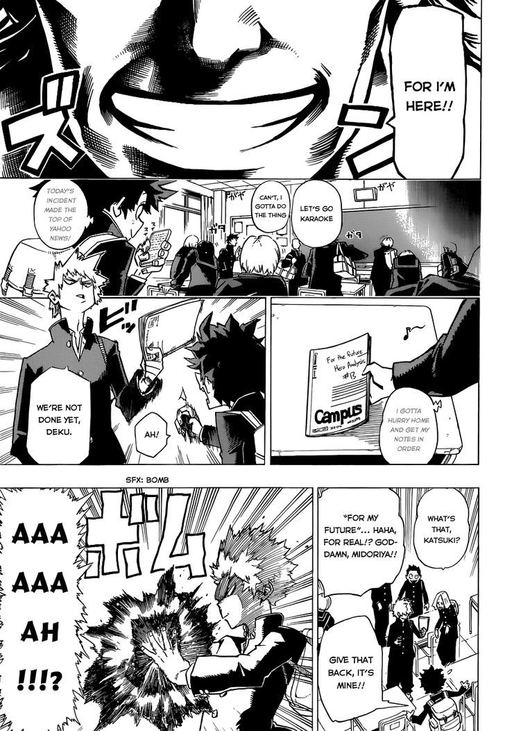 My Hero Academia, chapter 1