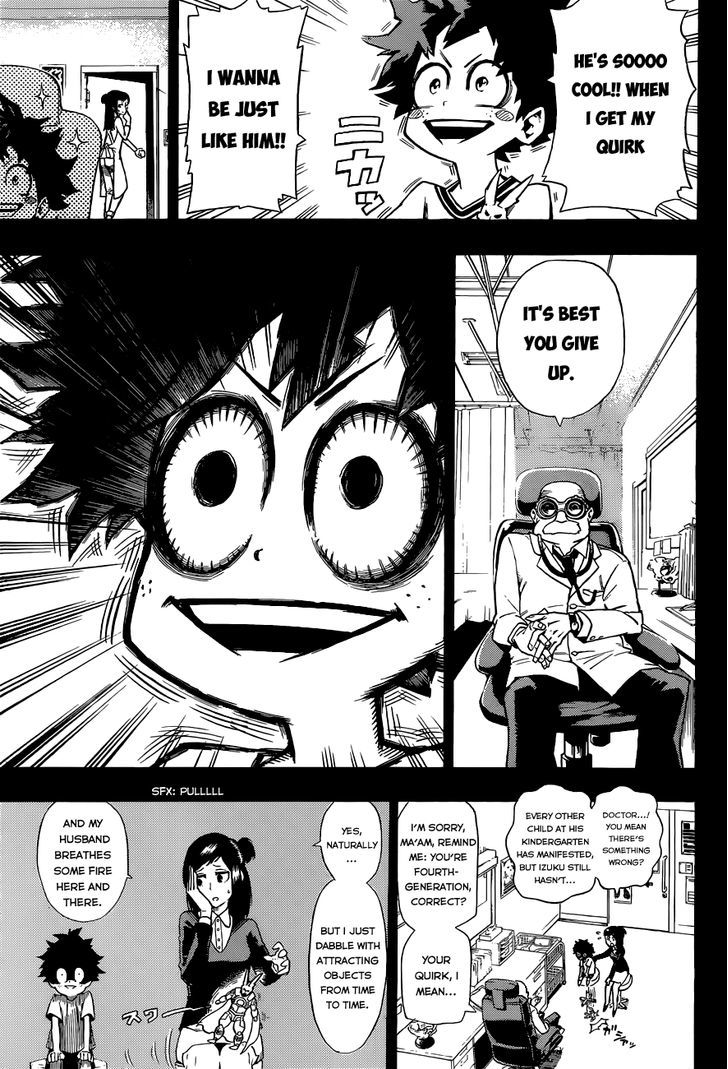 My Hero Academia, chapter 1