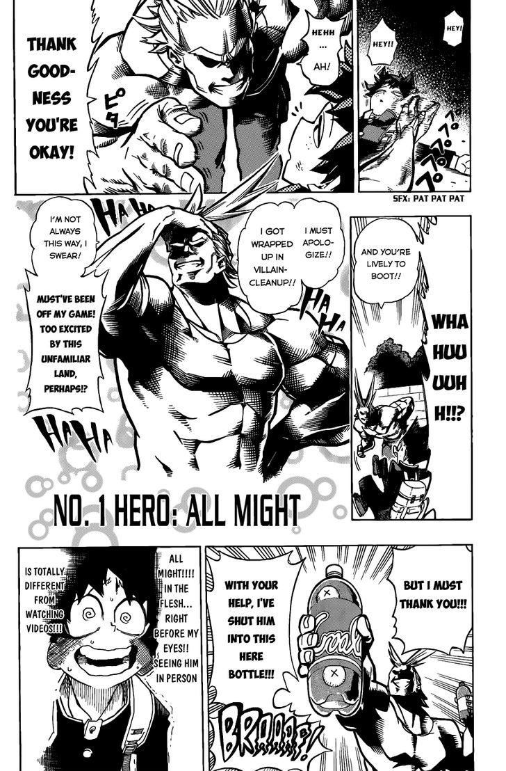 My Hero Academia, chapter 1