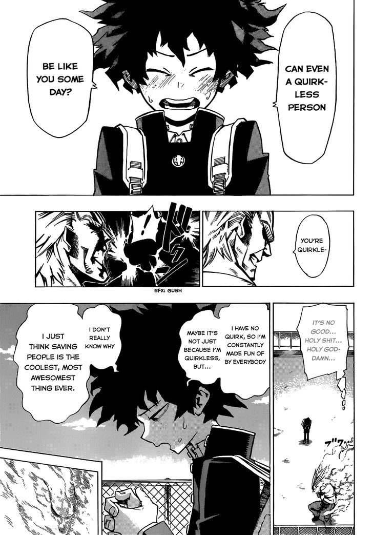 My Hero Academia, chapter 1