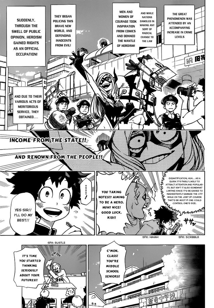 My Hero Academia, chapter 1