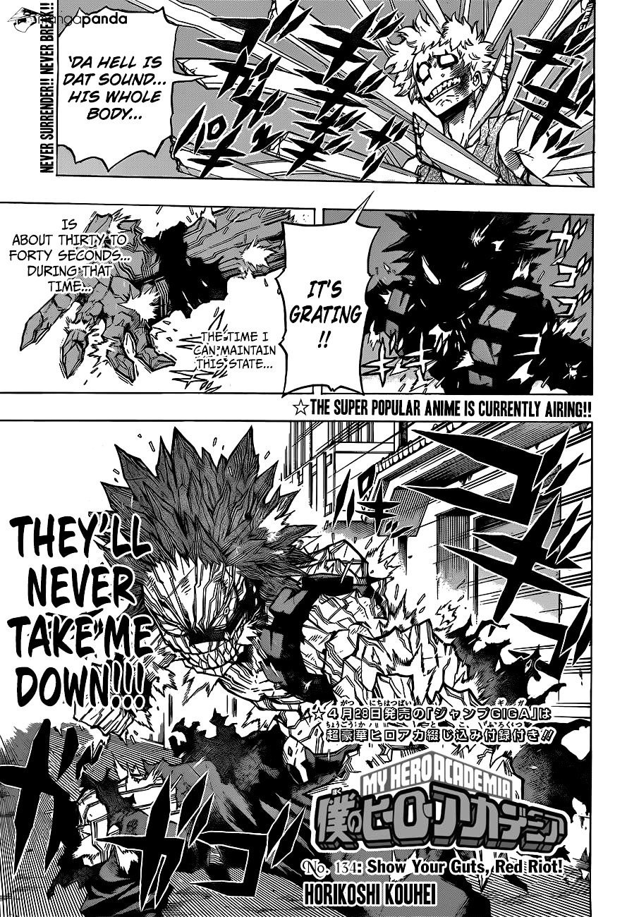 My Hero Academia, chapter 134