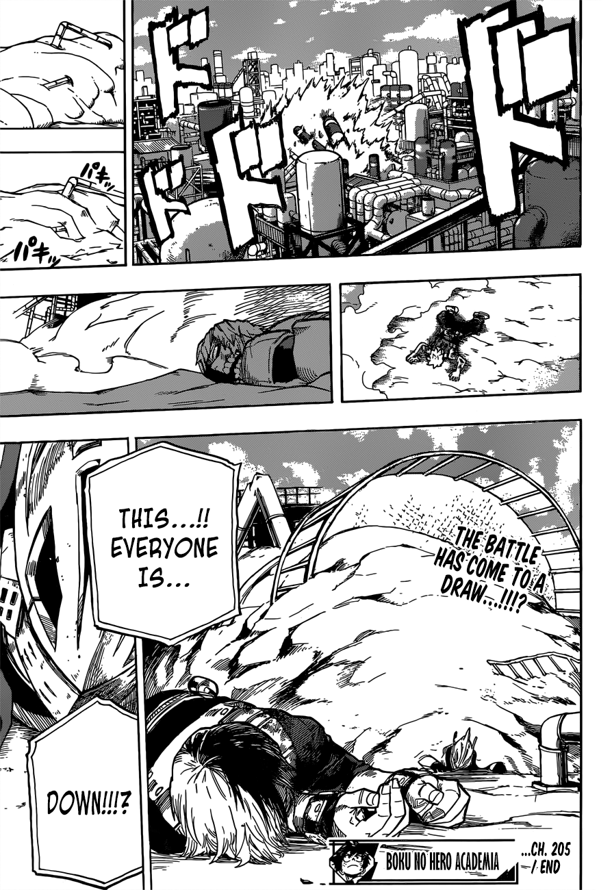 My Hero Academia, chapter 205