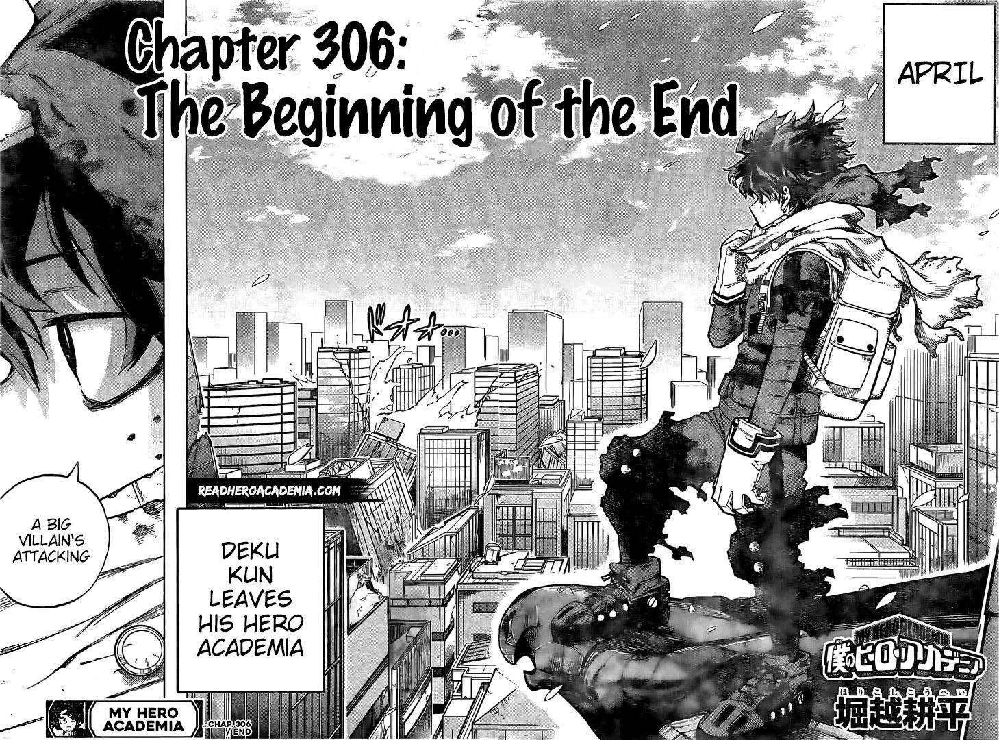 My Hero Academia, chapter 306