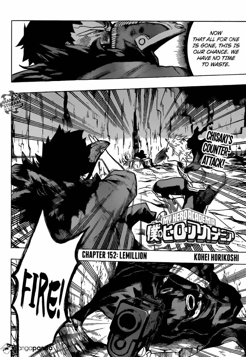 My Hero Academia, chapter 152