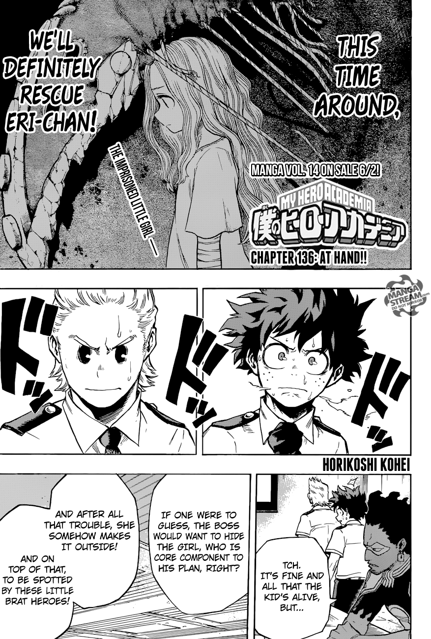 My Hero Academia, chapter 136