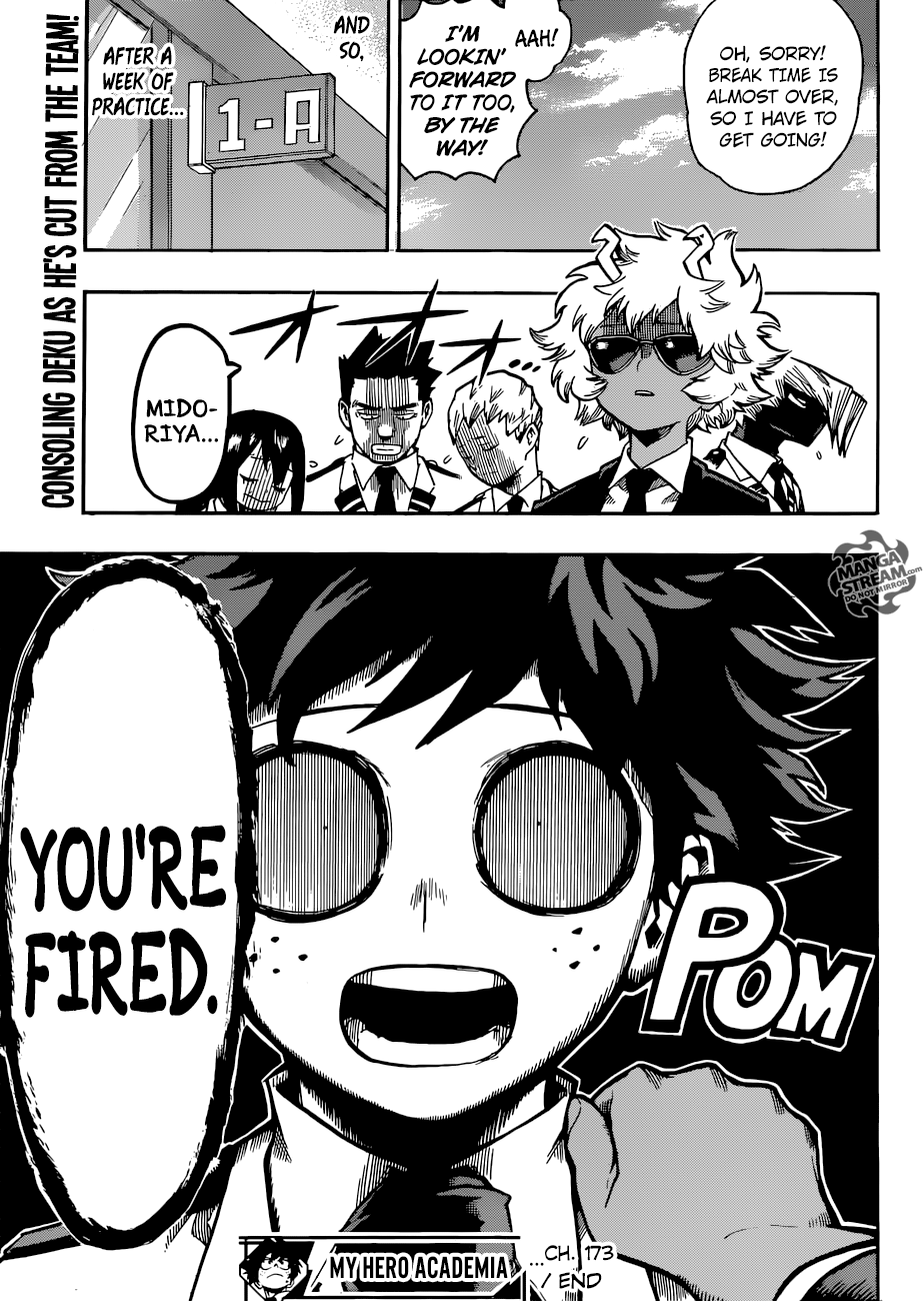 My Hero Academia, chapter 173