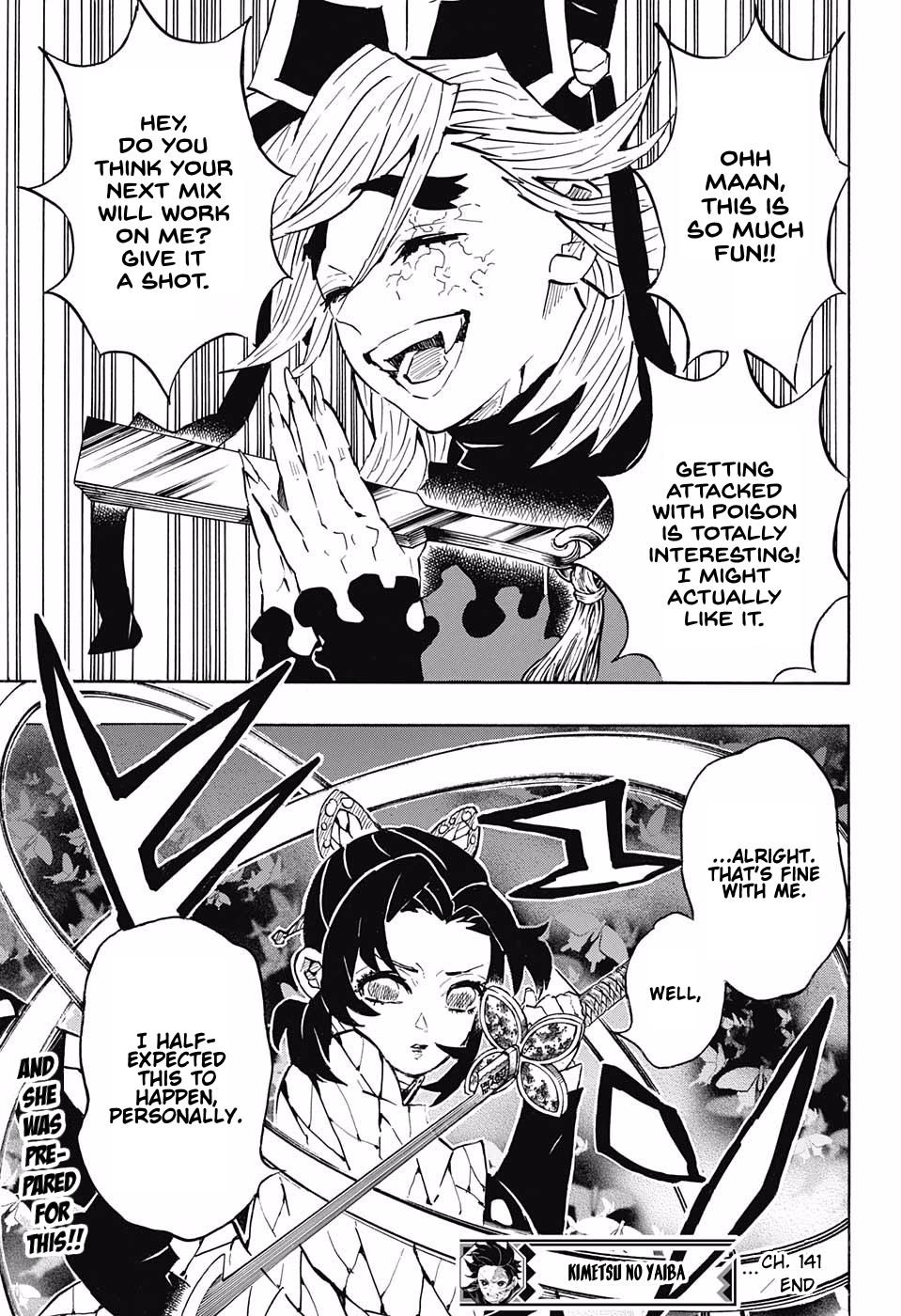 Demon Slayer, chapter 141