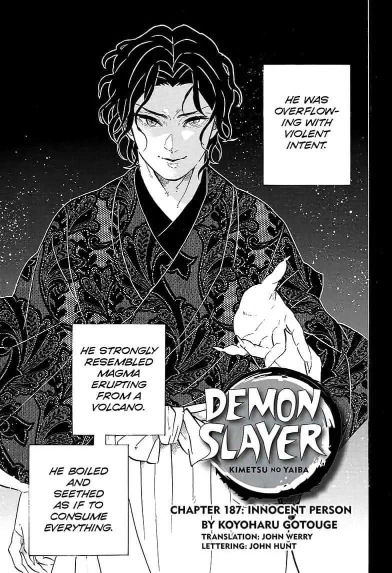 Demon Slayer, chapter 187