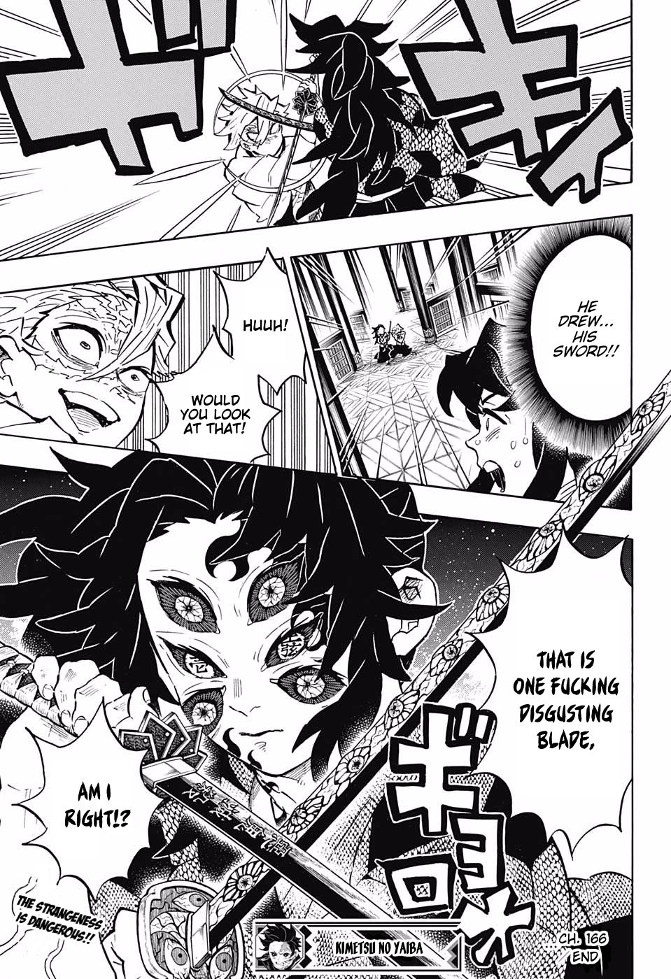 Demon Slayer, chapter 166