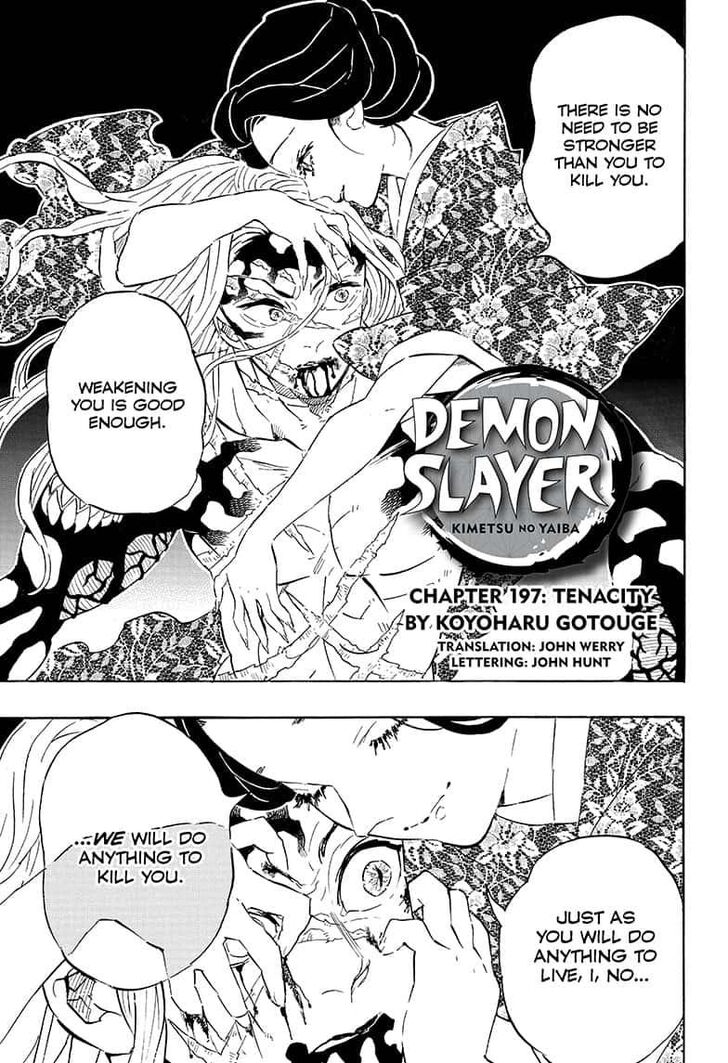 Demon Slayer, chapter 197