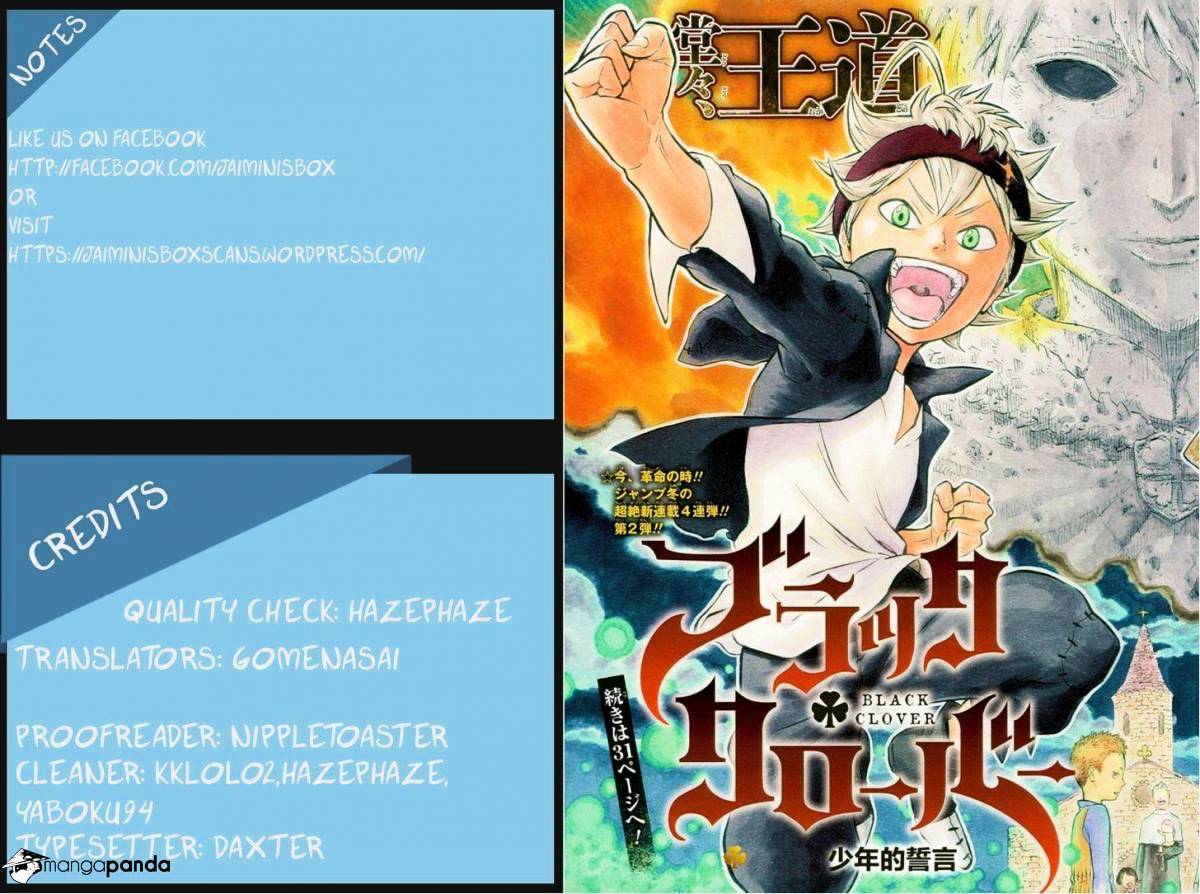 Black Clover, Chapter 14