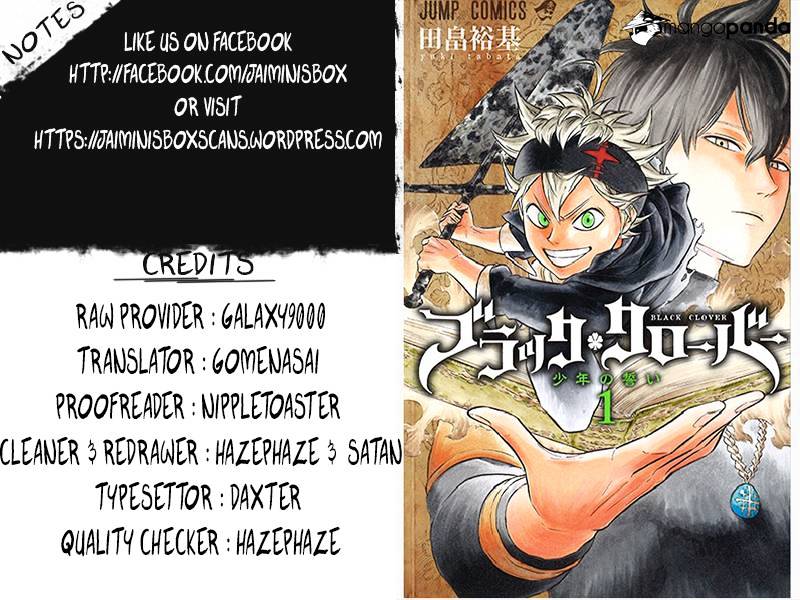 Black Clover, Chapter 15