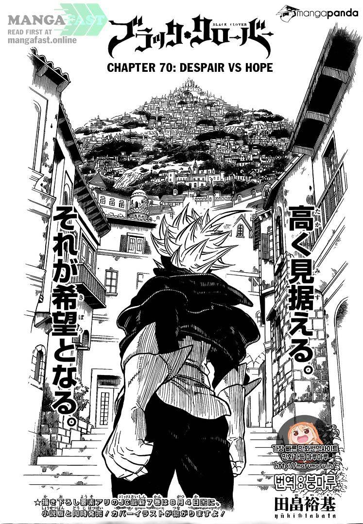 Black Clover, Chapter 70