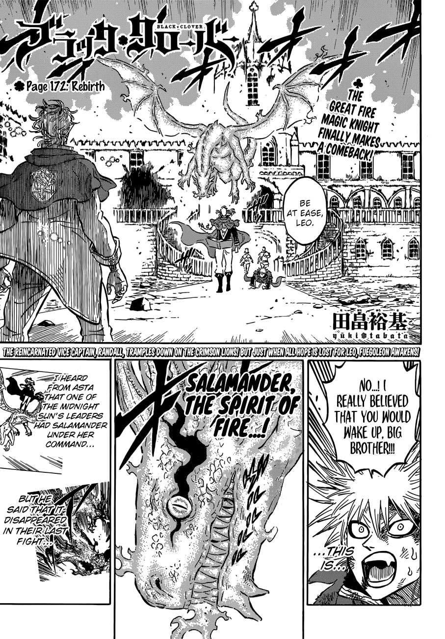 Black Clover, Chapter 172