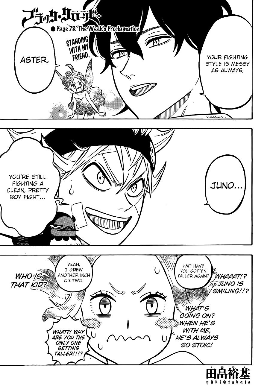 Black Clover, Chapter 78