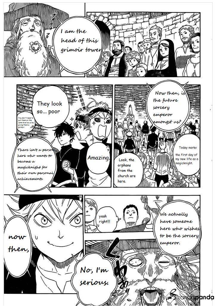 Black Clover, Chapter 1