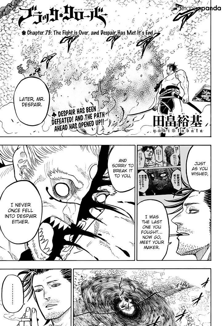 Black Clover, Chapter 73