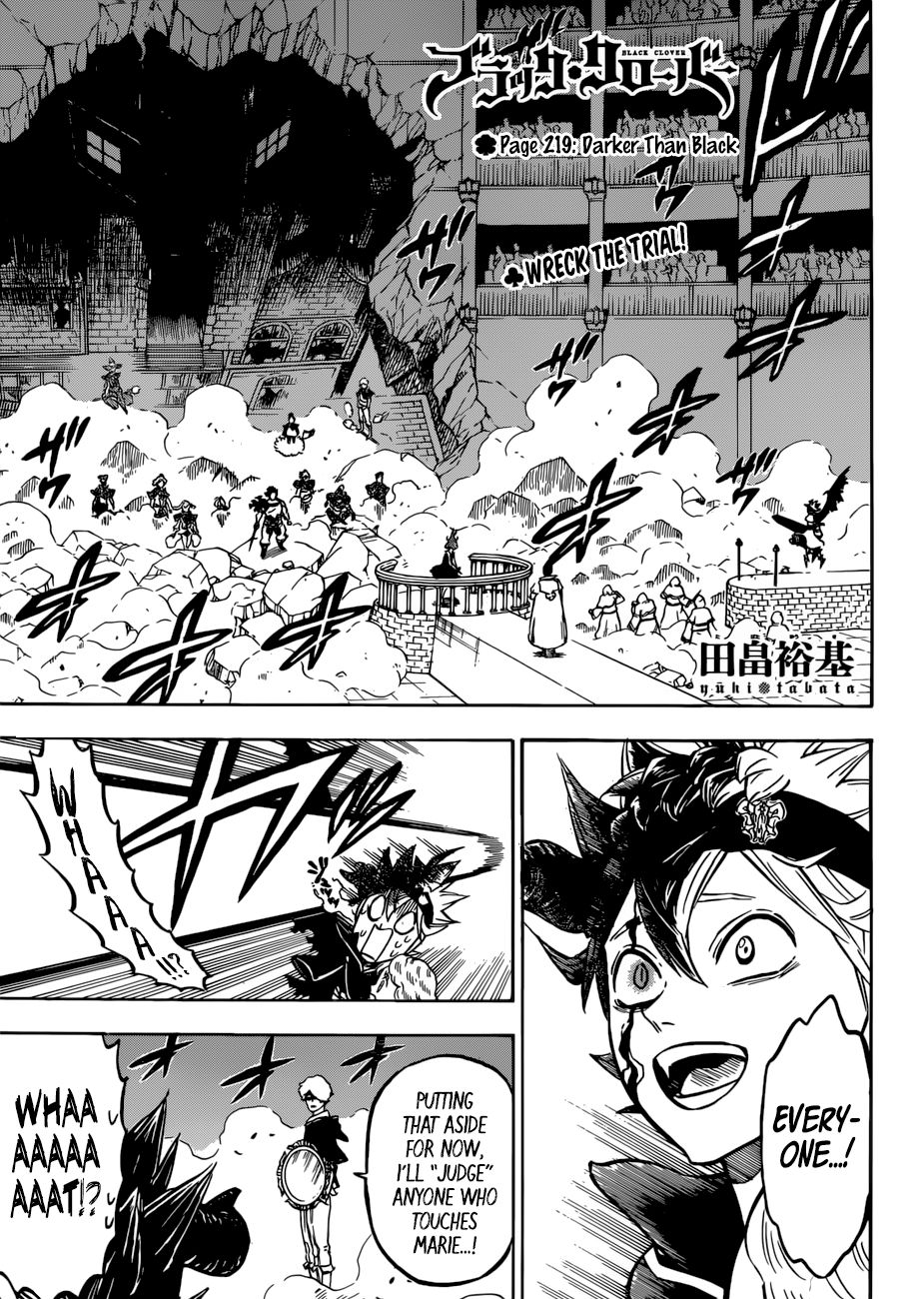 Black Clover, Chapter 219