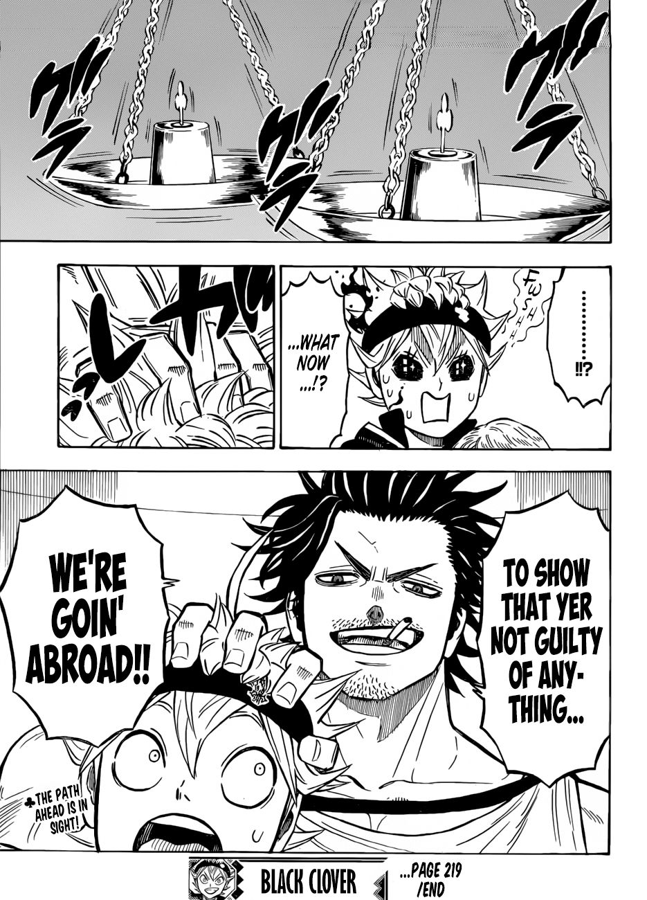 Black Clover, Chapter 219