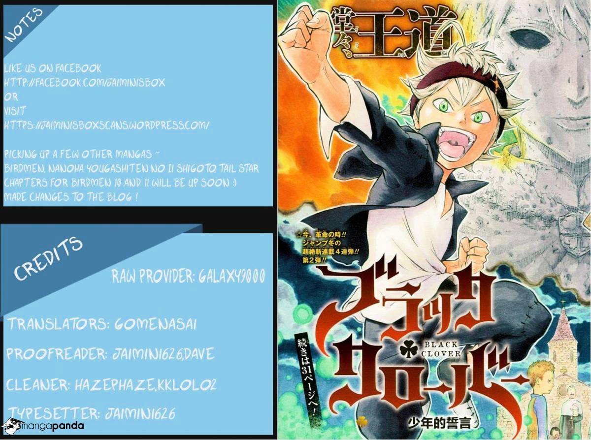 Black Clover, Chapter 8