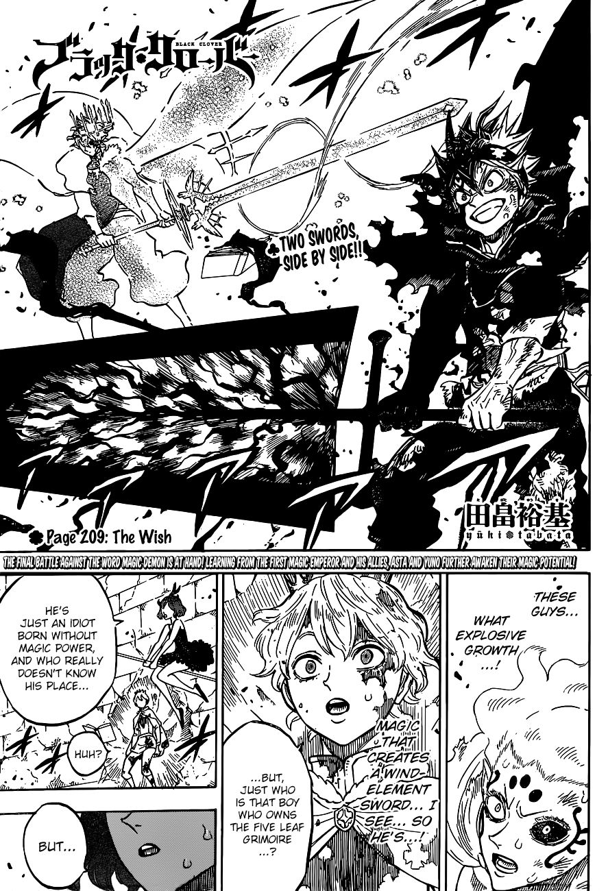 Black Clover, Chapter 209