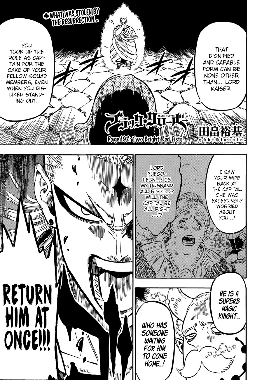 Black Clover, Chapter 192