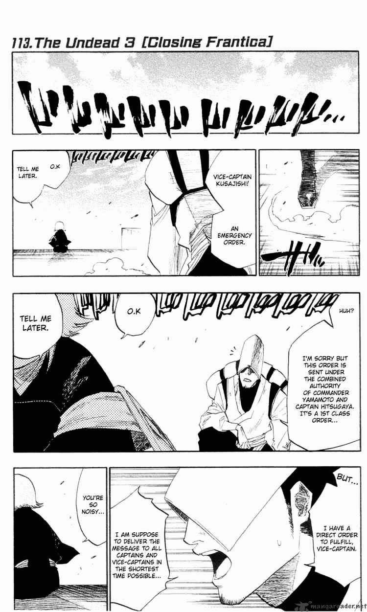 Bleach, Chapter 113