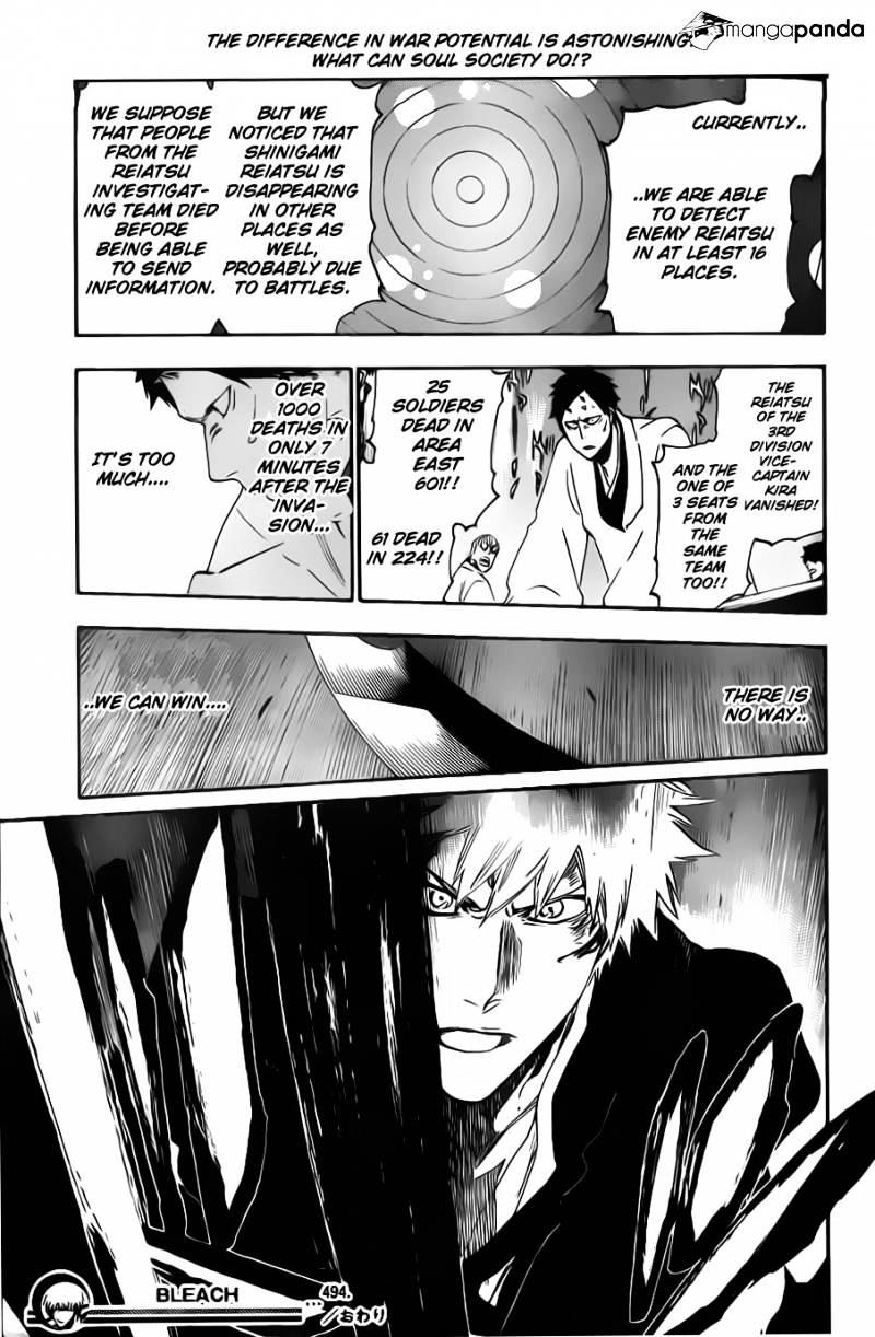 Bleach, Chapter 494