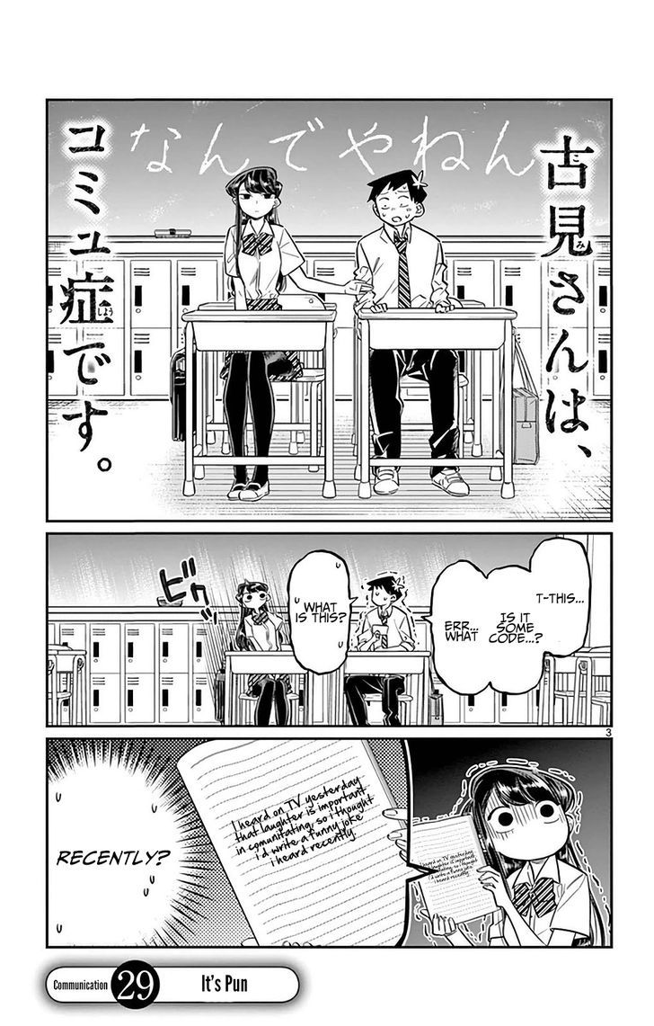 Komi Can't Communicate, Chapter 29