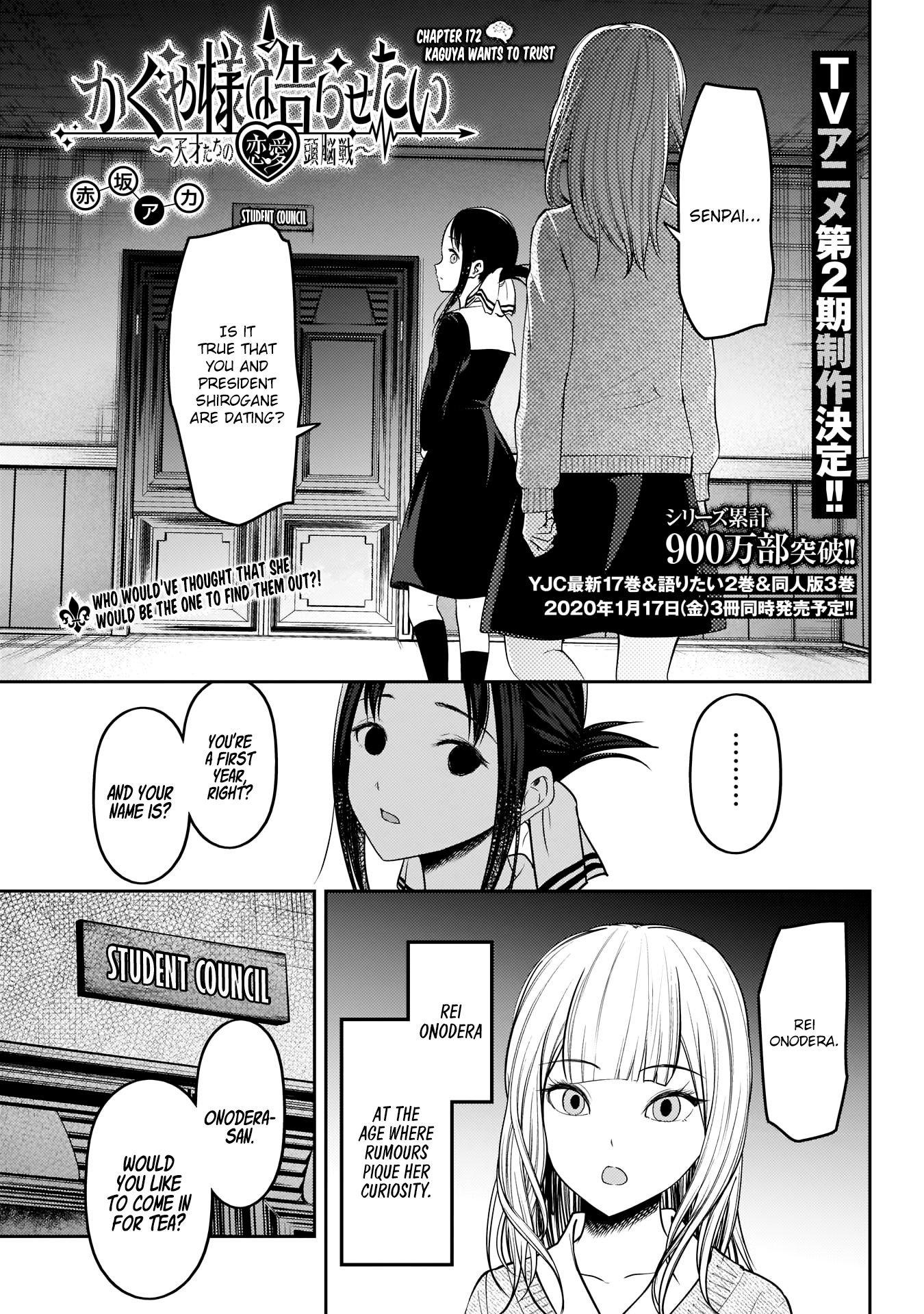 Kaguya-Sama Love Is War, chapter 172