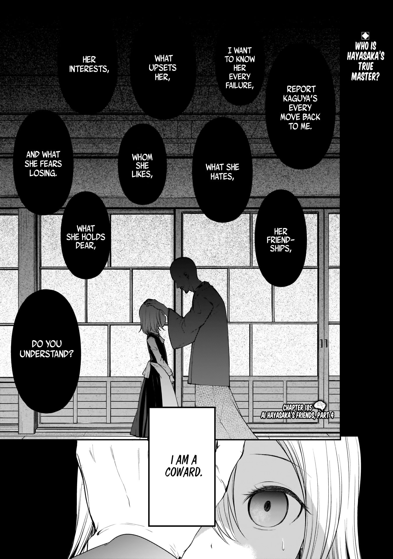 Kaguya-Sama Love Is War, chapter 185