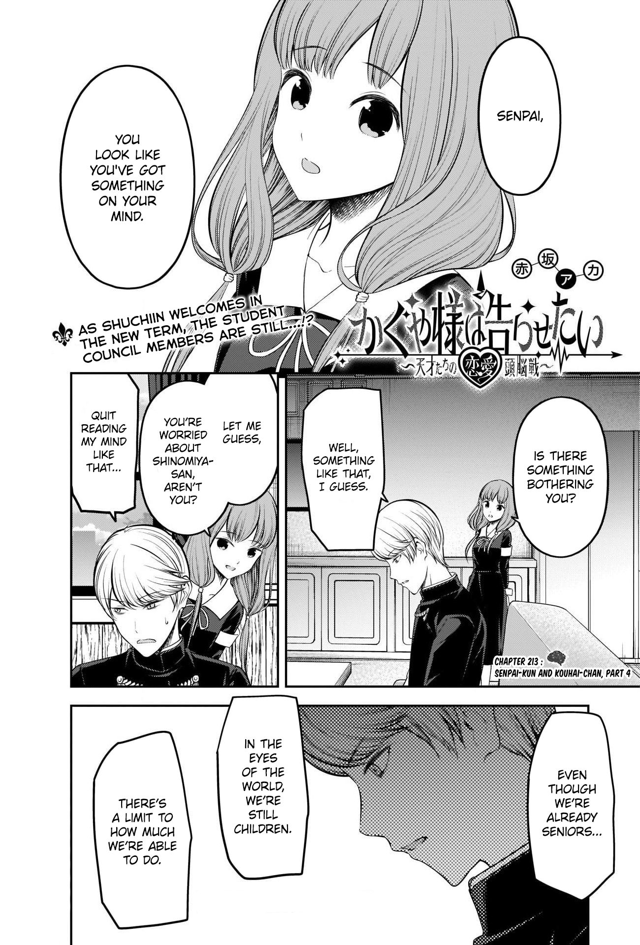 Kaguya-Sama Love Is War, chapter 213