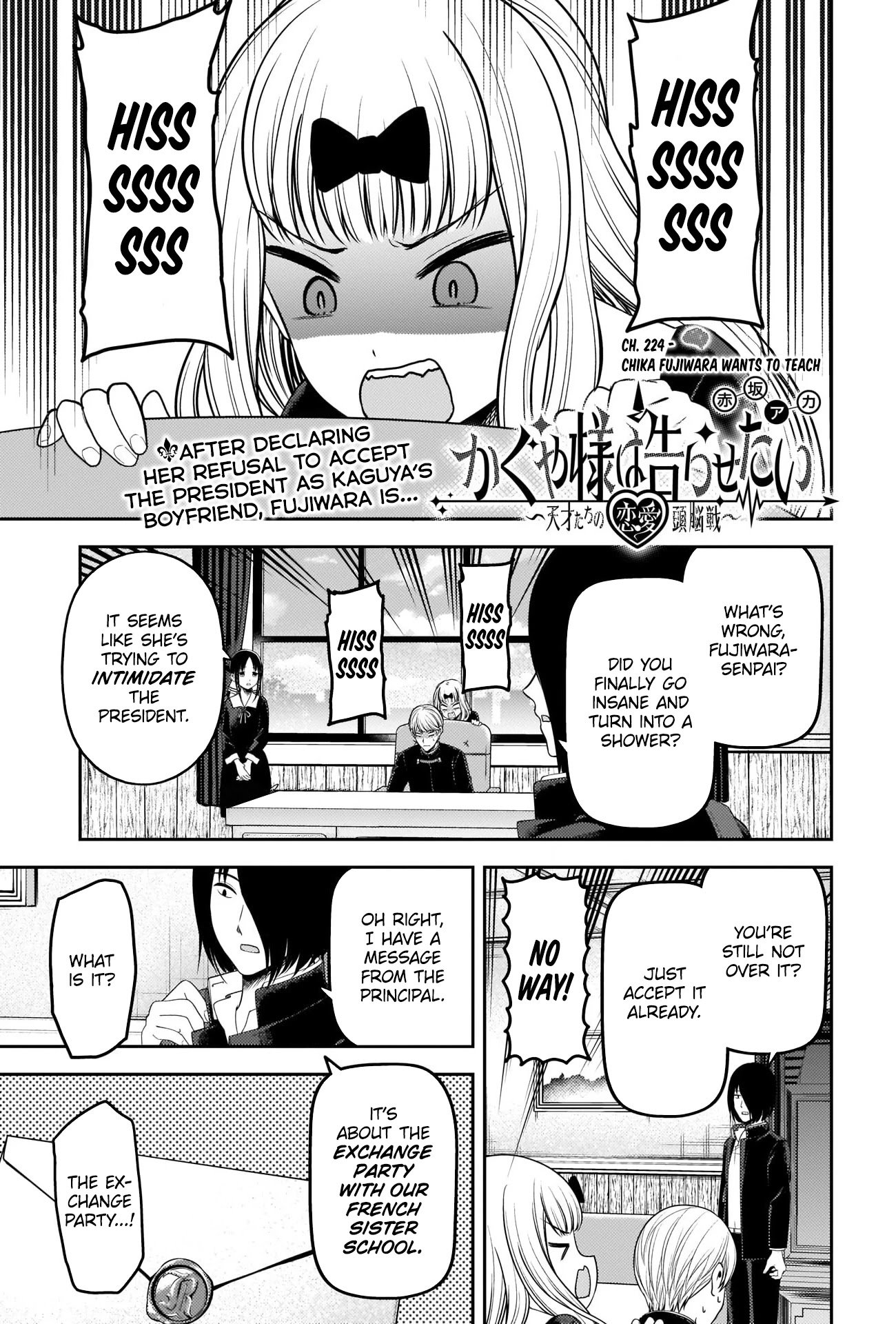 Kaguya-Sama Love Is War, chapter 224