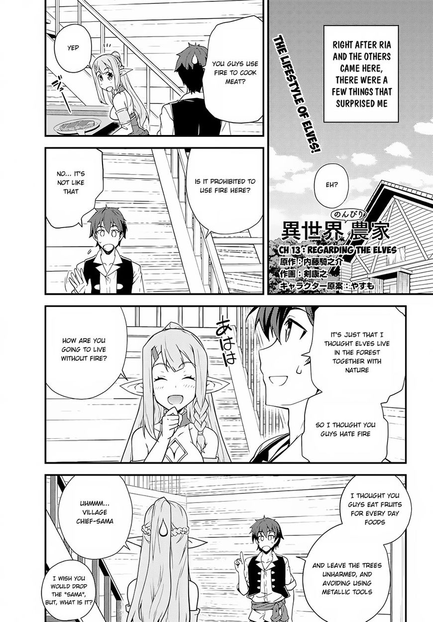 Isekai Nonbiri Nouka, chapter 13