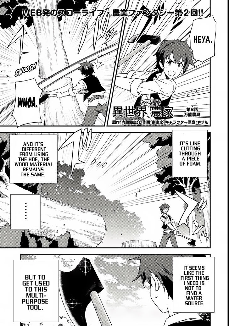 Isekai Nonbiri Nouka, chapter 2