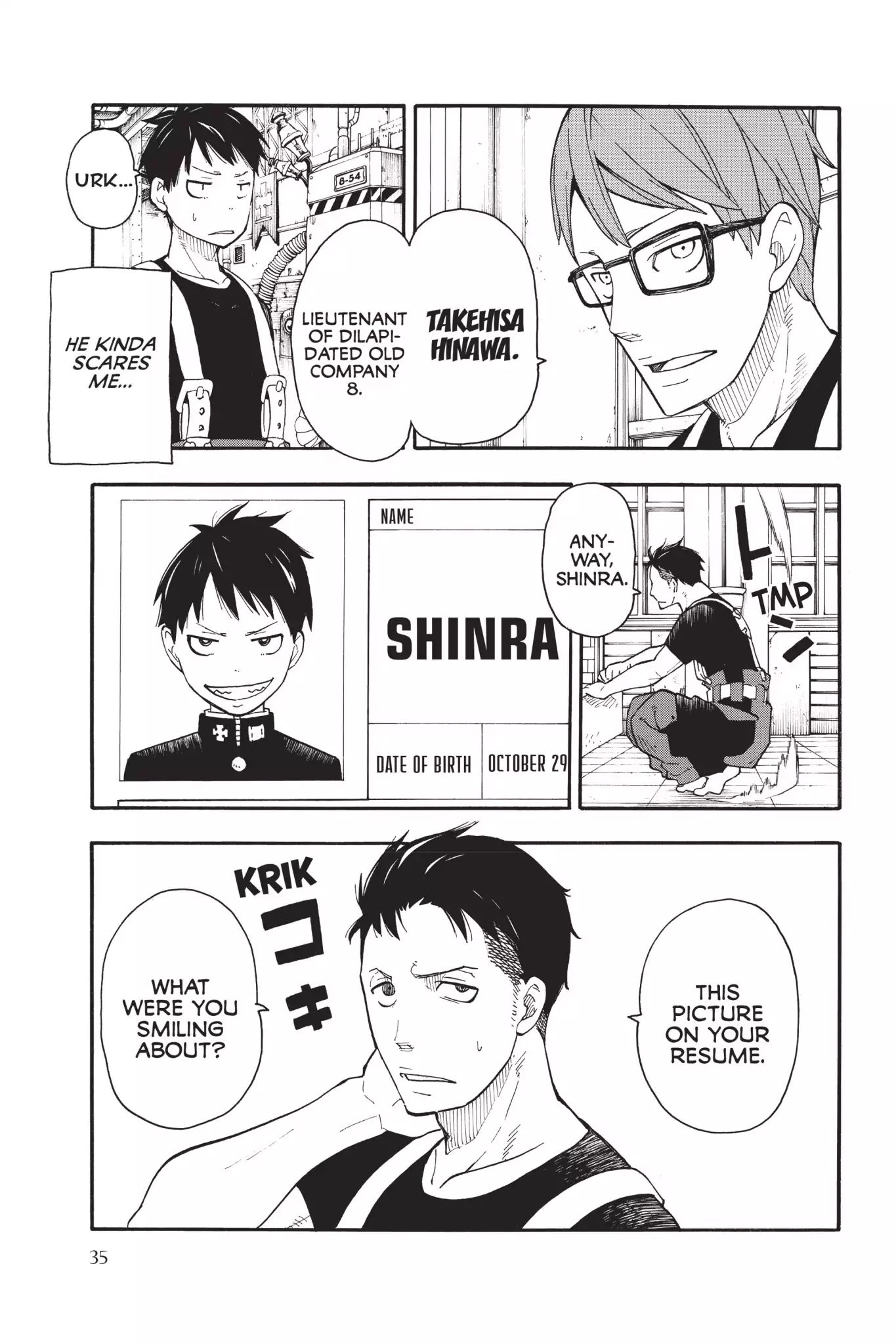 Fire Force, Chapter 0