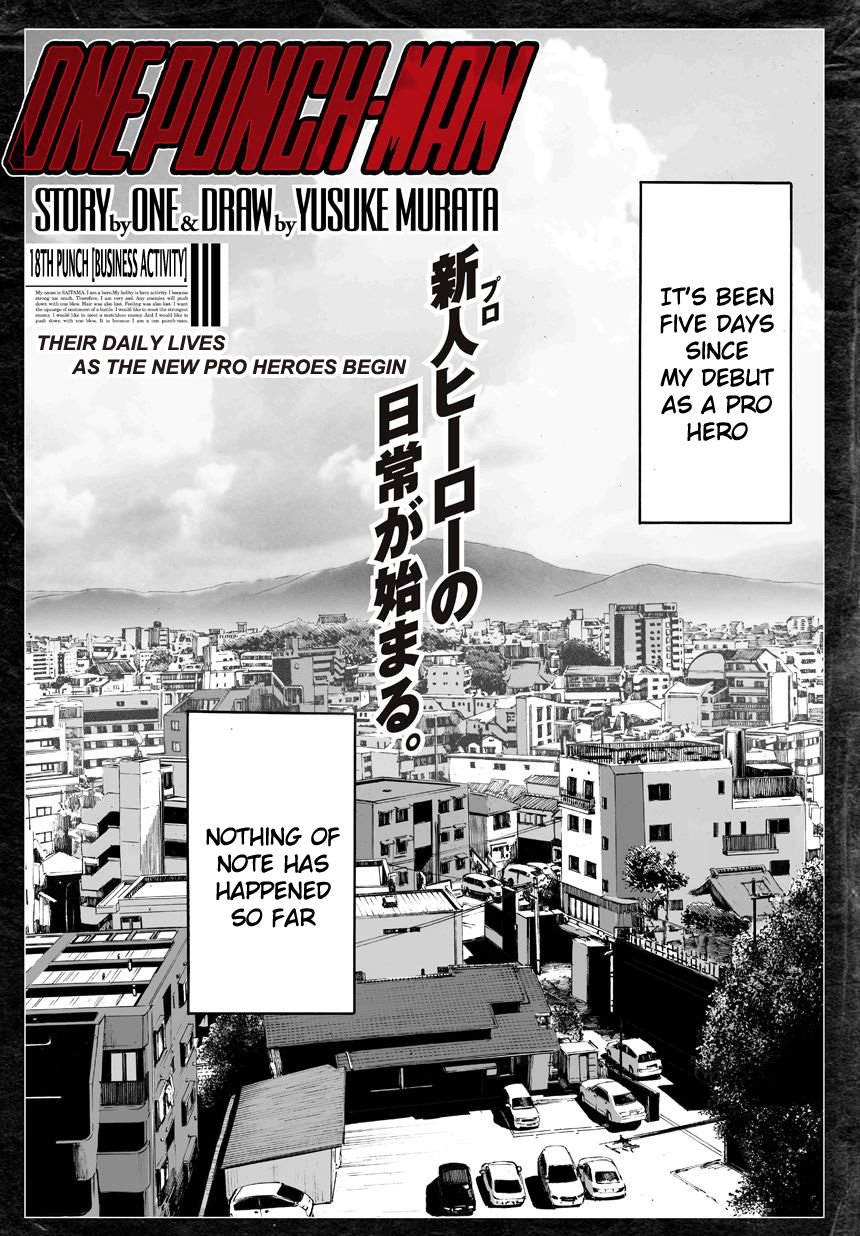 One Punch Man Chapter 18 One Punch Man, Chapter 18 - One-Punch Man Manga Online