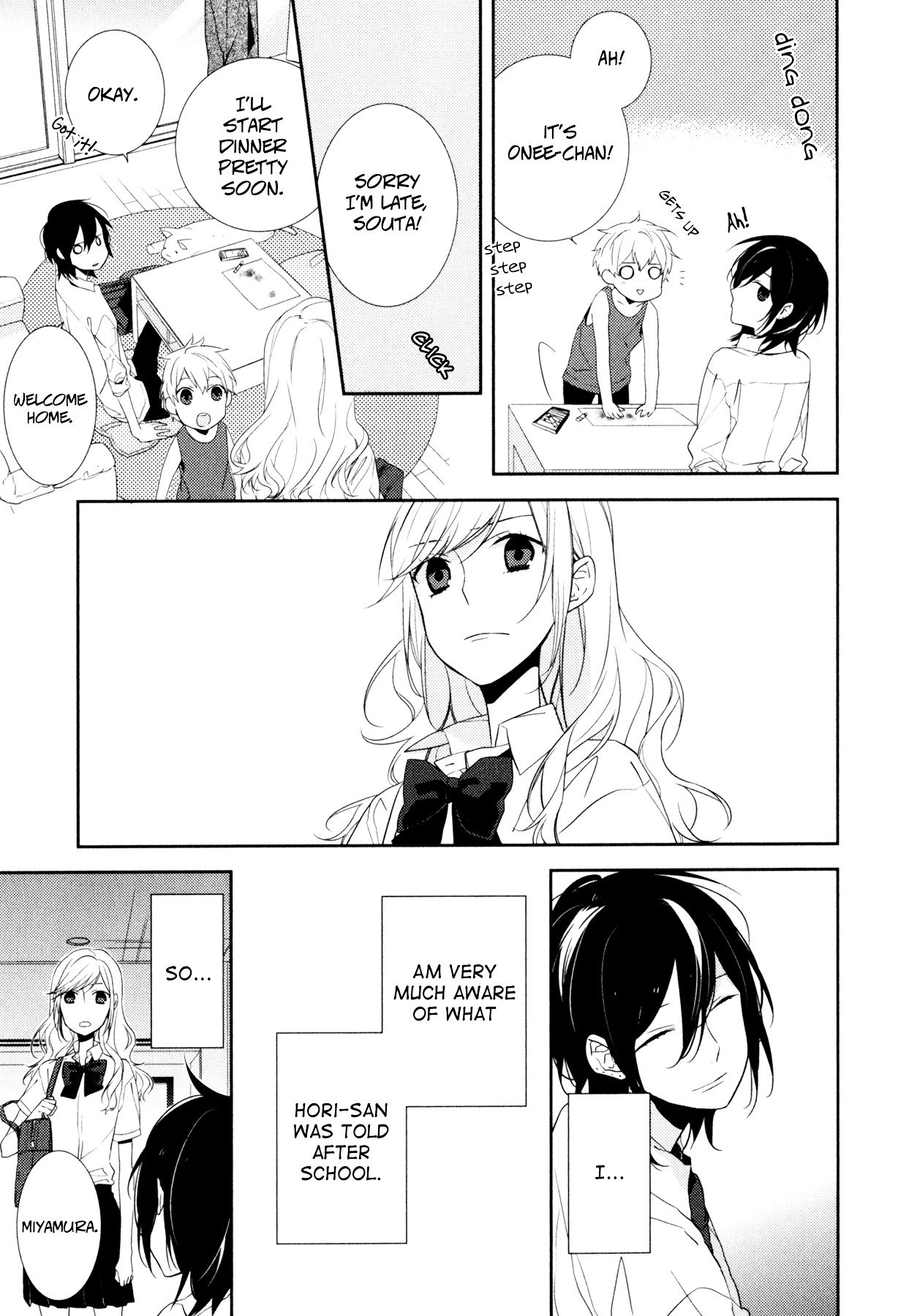 Horimiya, chapter 3