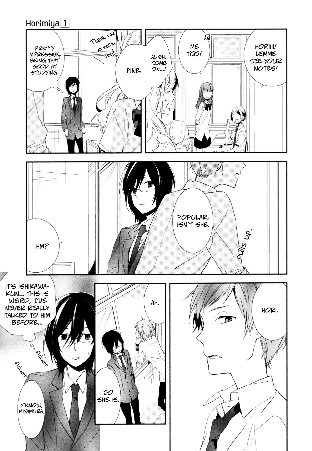 Horimiya, chapter 3