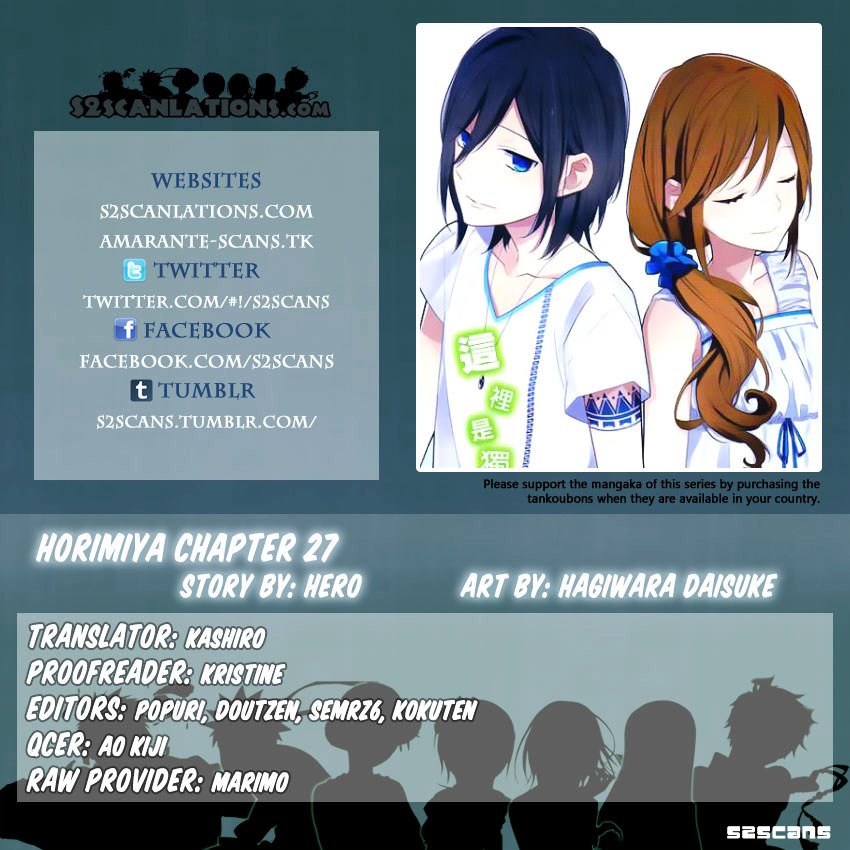 Horimiya, chapter 27